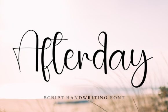 Afterday: A Handwritten Font for Creative Makers