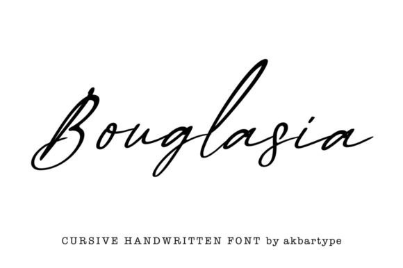 Bouglasia: A Stylish Script Font for Web Design