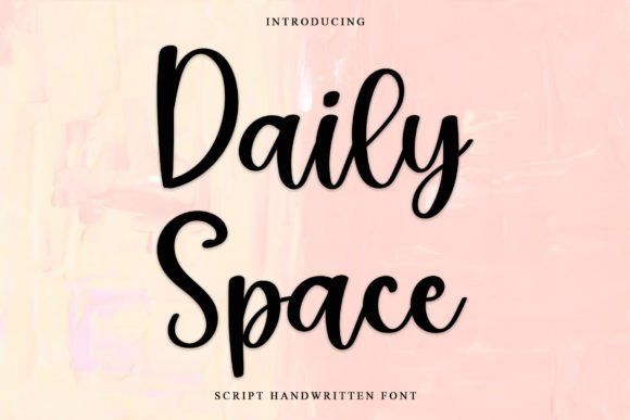 Daily Space: A Handwritten Font for Editorial Elegance