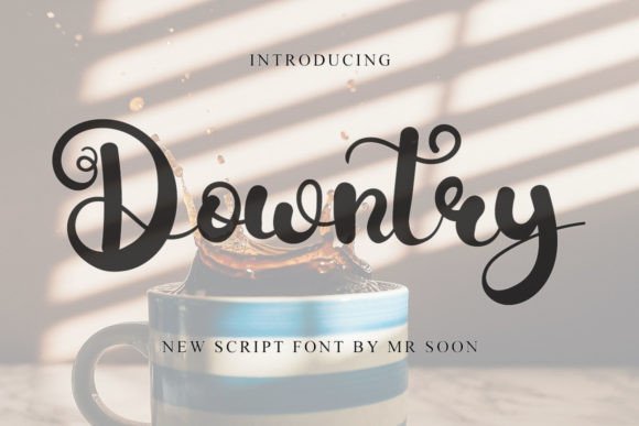 Downtry: A Sweet Typeface for Elegant Design