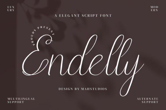 Endelly: A Refined Handwritten Font