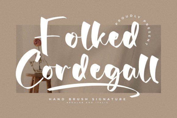 Folked Cordegall: A Elegant Script Font