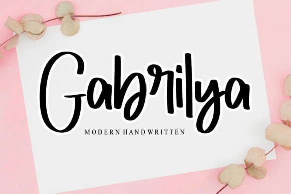 Gabrilya: A Handwritten Font That Elevates Your Brand