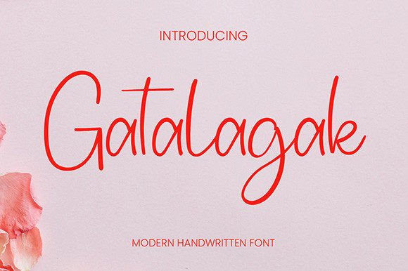 Gatalagak: A Handwritten Font That Elevates Brand Design