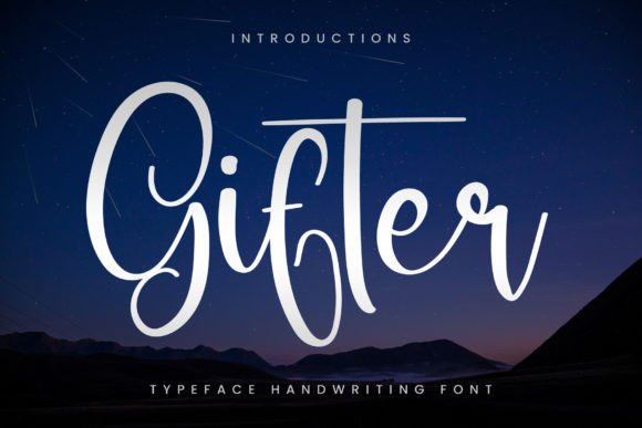 Gifter: A Delicate Typeface for Creative Projects
