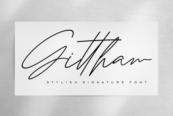 Gittha: A Luxurious Script Font