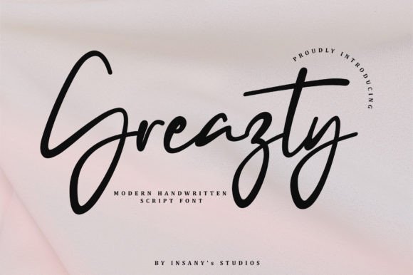 Greazty: A Bold Script for Creative Projects