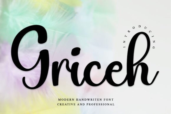 Griceh: A Beautiful Handwritten Font