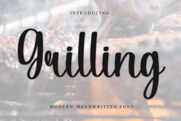 Grilling: A Handwritten Font for Elegant Design