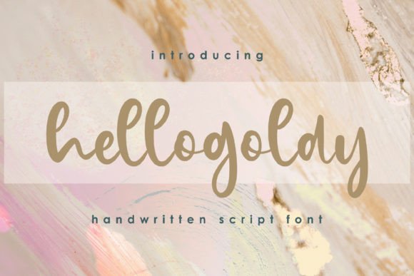 Hellogoldy: A Script Font for Sophisticated Typography
