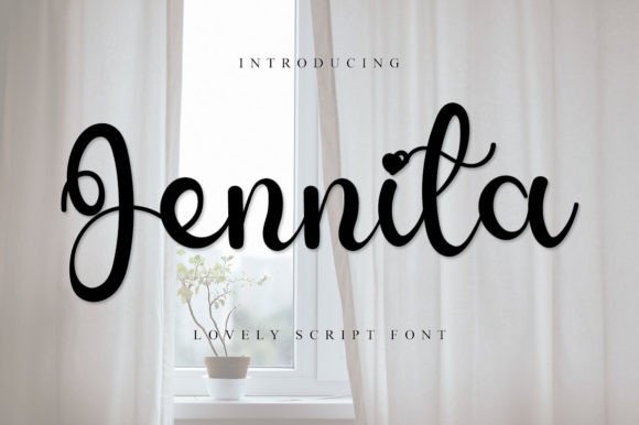 Jennita: A Sweet Script Font