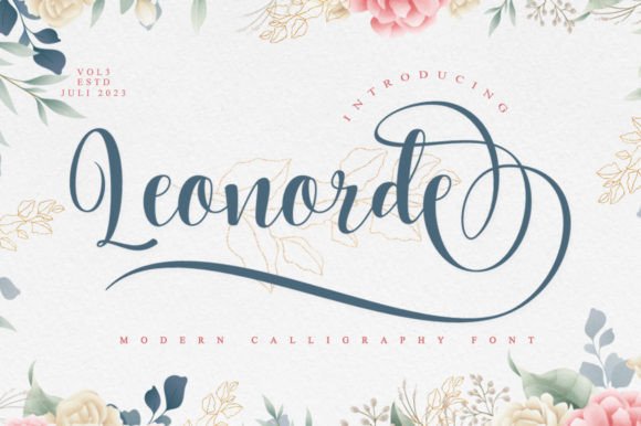 Leonorde: A Beautiful Script Font for Crafting and Commercial Projects