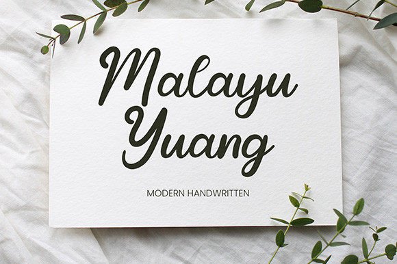 Malayu Yuang: A Beautiful Font for a Polished Brand Identity