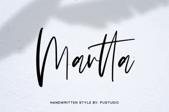 Martta: A Handwritten Script Font
