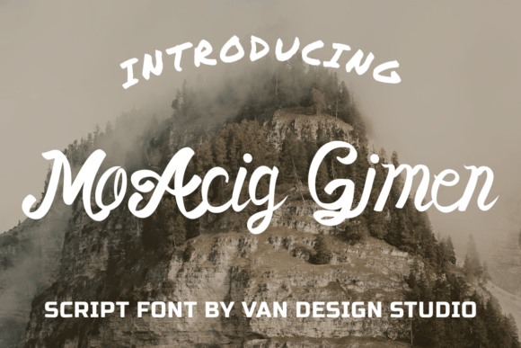 Moacig Gimen Font: Elegant Script for Editorial Design