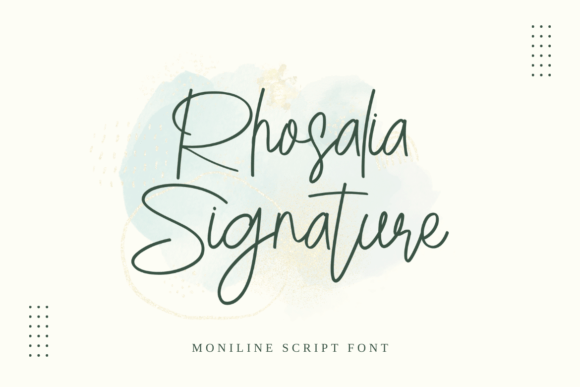 Rhosalia Signature Font Review