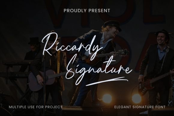 Riccardy Signature Font for Web Design