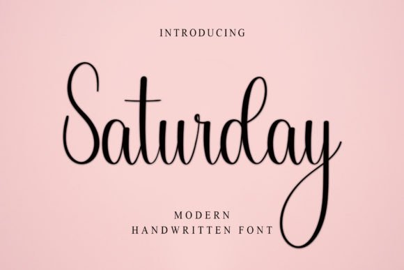 Satuyrday: A Handwritten Font for Modern Marketing