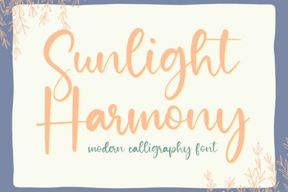 Sunlight Harmony: A Luxurious Typeface for Digital Design