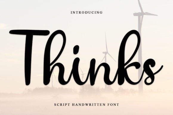 Thinks: A Handwritten Font for Elegant Design