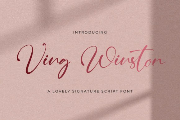 Ving Winston Font for Creative Projects