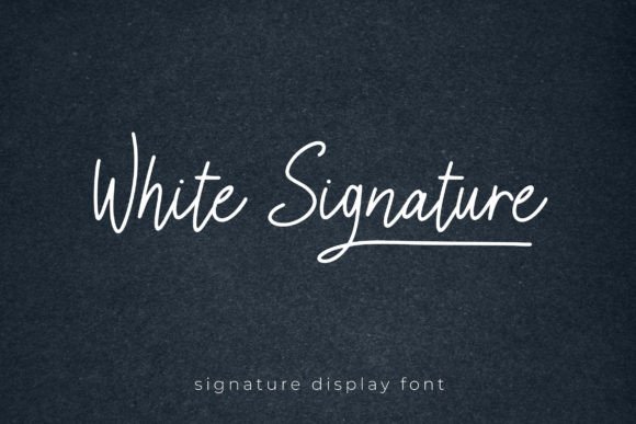 White Signature Font: A Beautiful Script for Your Craft Projects