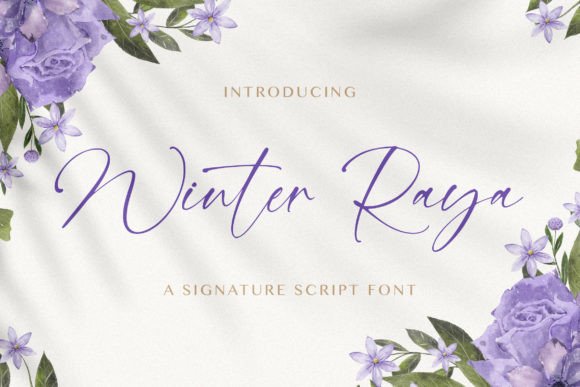 Winter Raya: A Delicate Script Font