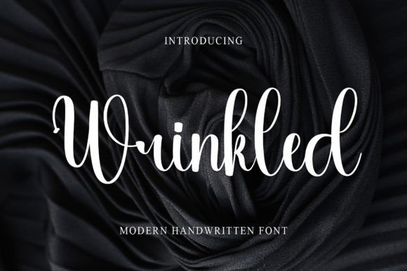 Wrinkled Font: Elegant Handwritten Style